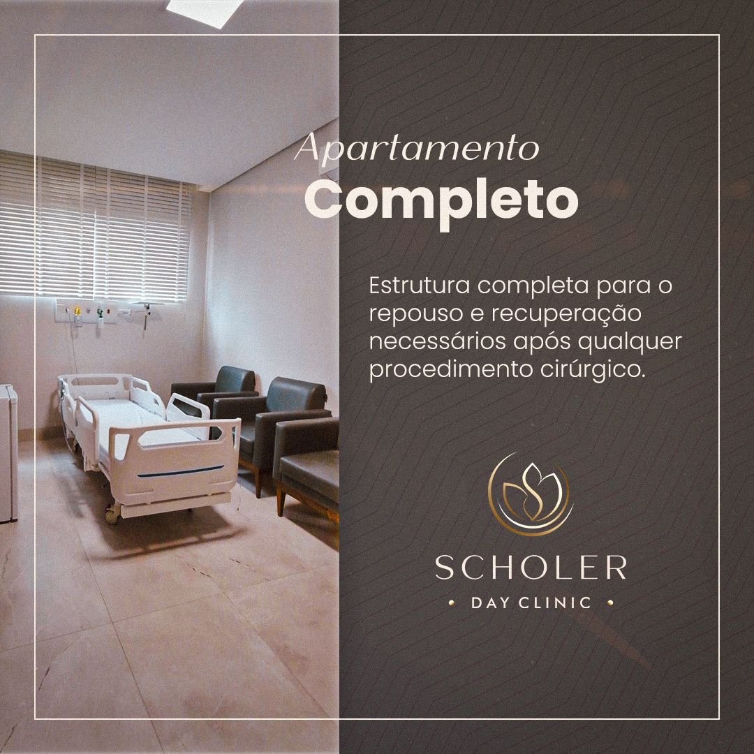 Apartamento para recuperação pós-operatória da Scholer Day Clinic